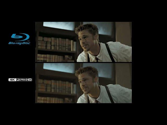 Brad Pitt Se7en camera changes Blu-ray vs UHD comparison