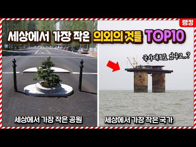 이만한 나라가 있다고..? 세상에서 가장 작은 의외의 것들 TOP10