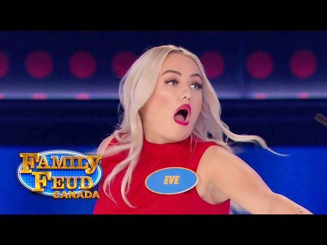 Popeye's favourite food is... Chicken? | Family Feud Canada