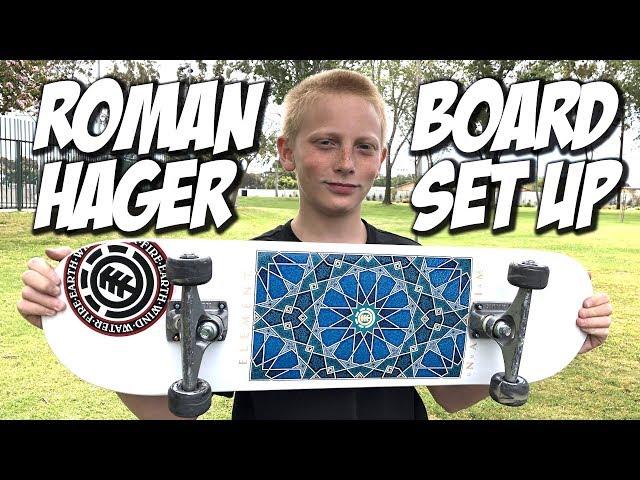 ROMAN HAGER BOARD SET UP AND SKATE SESH !!! - NKA VIDS -