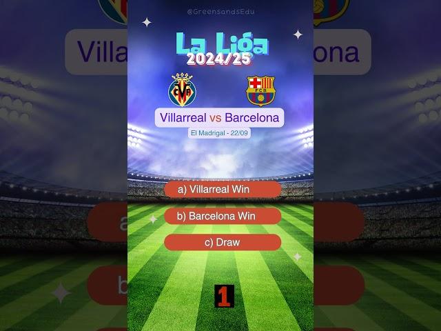 Villarreal vs Barcelona La Liga 2024/2025 Prediction | Who Will Win? #match #prediction #barcelona