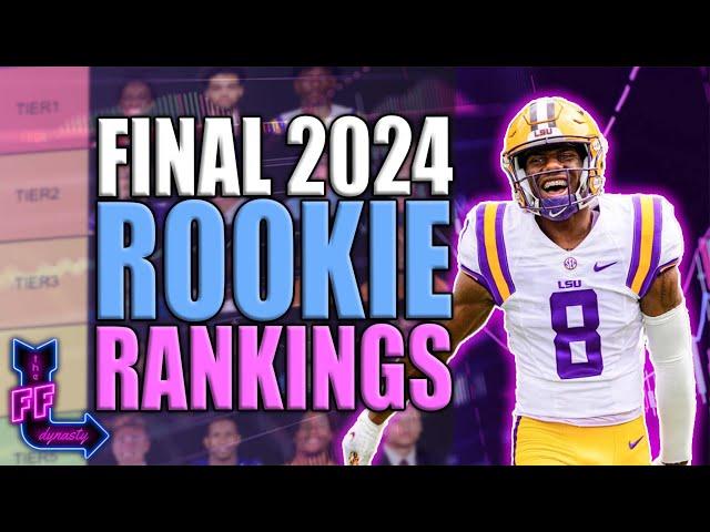 UPDATED TOP 24 DYNASTY ROOKIE RANKINGS + TIERS - Dynasty Fantasy Football (Superflex)