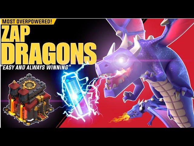 TH10 "Zap Dragons" Attack Strategy | Best Attack Strategy For TH10