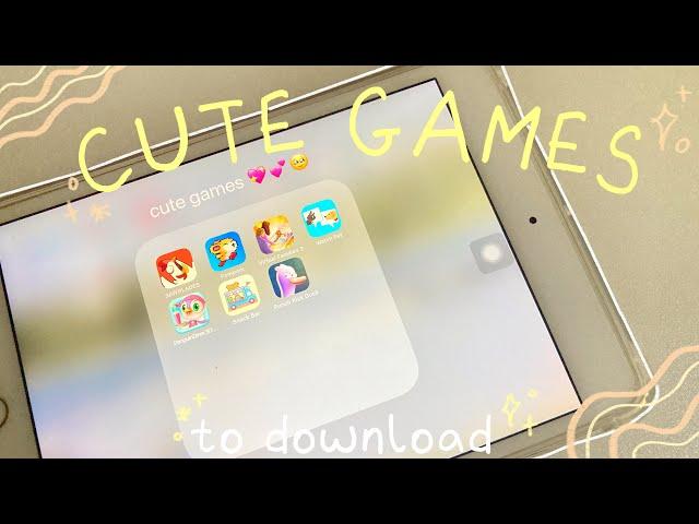 *NEW* cute games to download ️ | IOS/Android