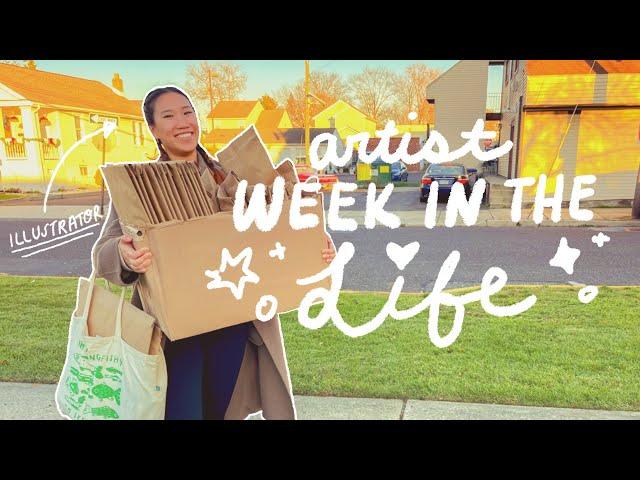 a normal week in my life as an artist!  art studio vlog