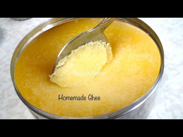 How to make Ghee (Clarified Butter) Video Recipe by Bhavna