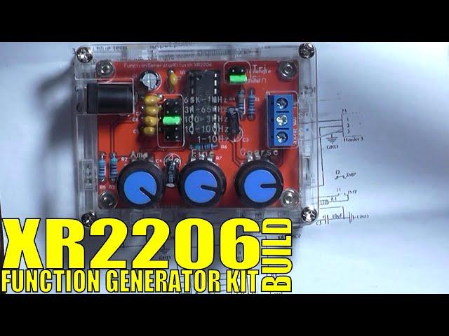 XR2206 Function Generator Kit BUILD