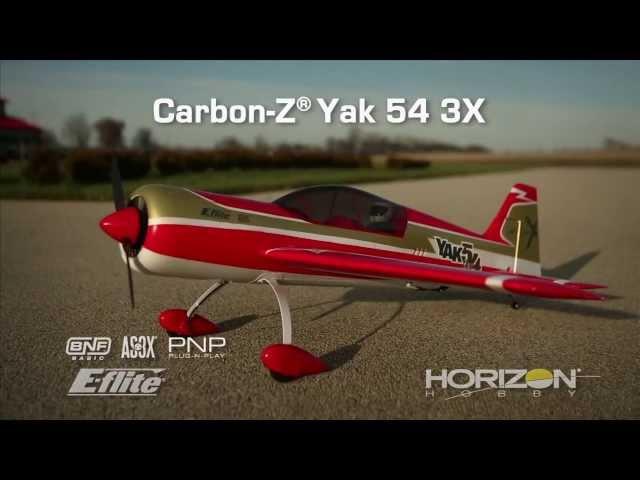 Carbon-Z® Yak 54 3X PNP & BNF Basic with AS3X® Technology by E-flite