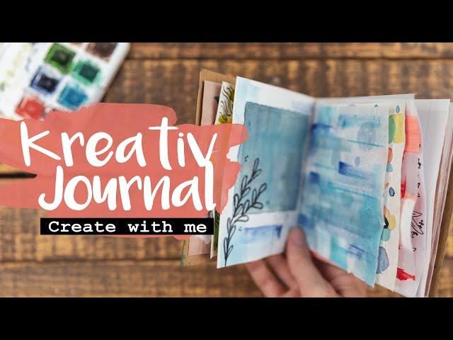 Kreativjournal - gemeinsam malen, Junk Journal, Art Journal Flipthrough