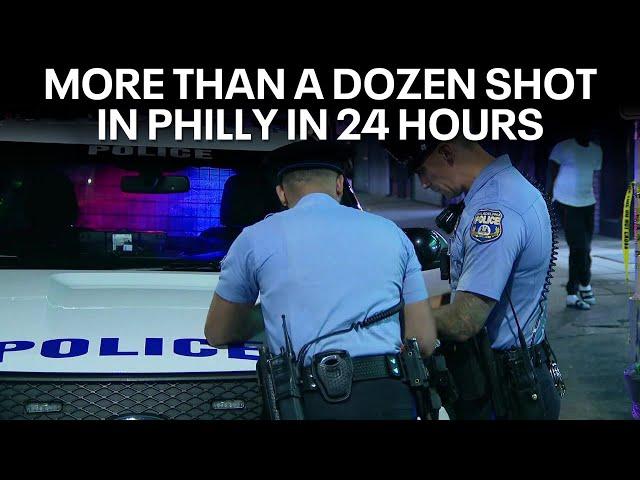 More than a dozen shot in Philadelphia over 24-hour period