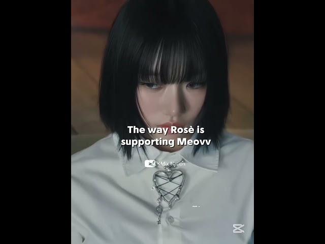 The way Rose is supporting Meovv #rosé #meovv #fypシ #blackpink #viral