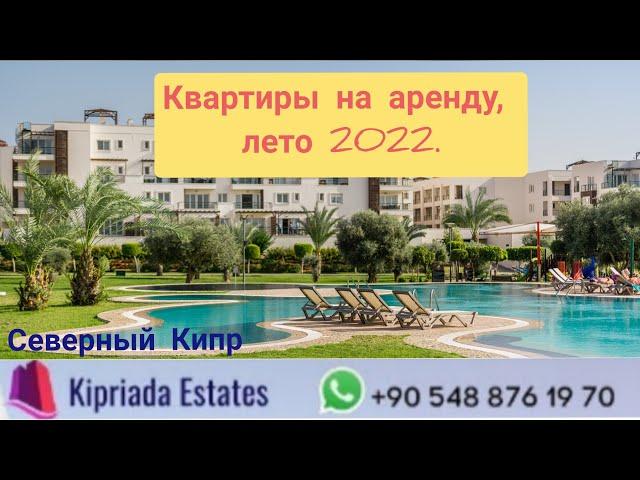 Квартиры на аренду, лето 2022. Северный Кипр.