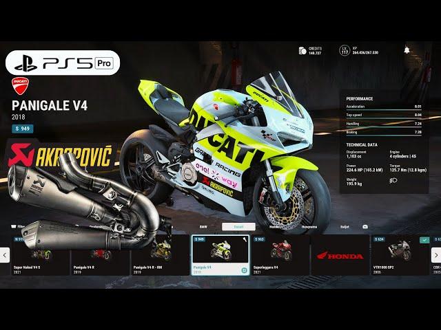 RIDE 5 | Customize Brutal Ducati V4 Panigale Akrapovic Gameplay [4K PS5 Pro]