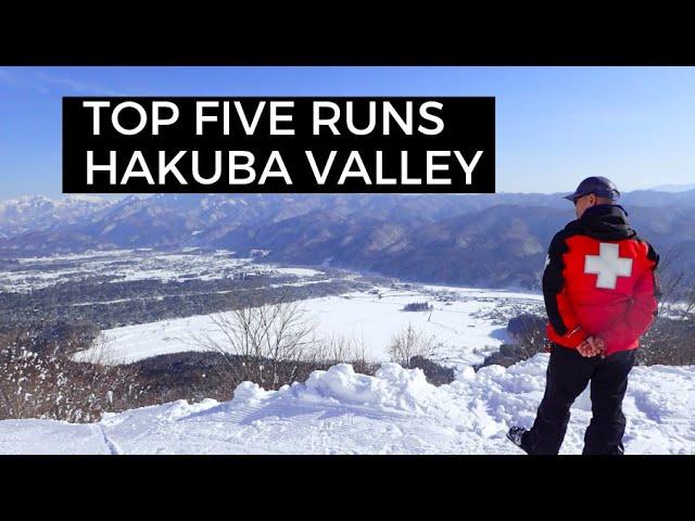 TOP 5 RUNS FOR SNOWBOARDING IN THE HAKUBA VALLEY JAPAN