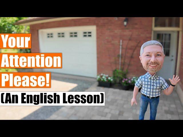 5 English Phrases With The Word "Attention"