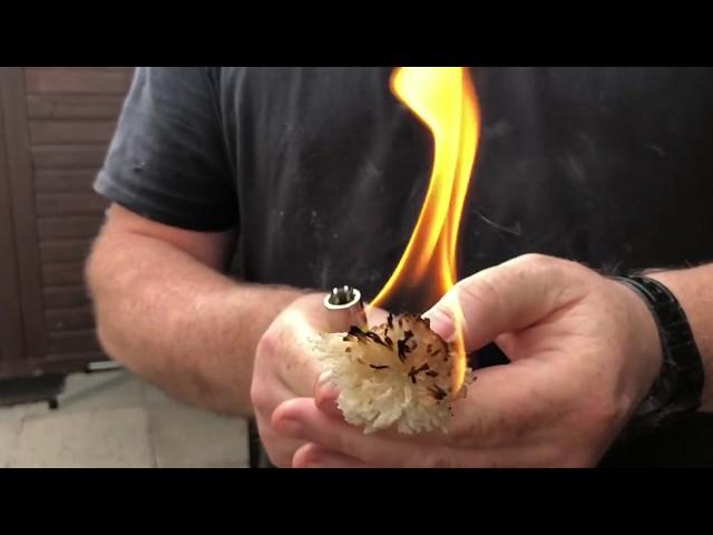 Slow match- Waxed Tinder wick method-  fire craft tips & tricks