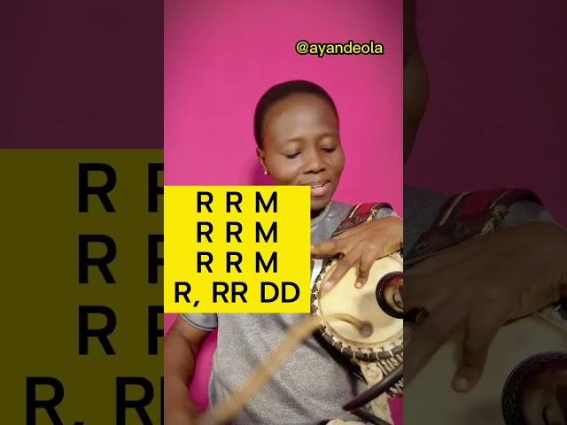 Talking Drum rythms for learning. #ayandeola #youtubeshorts #shortvideo #foryou #adullam #drumcover