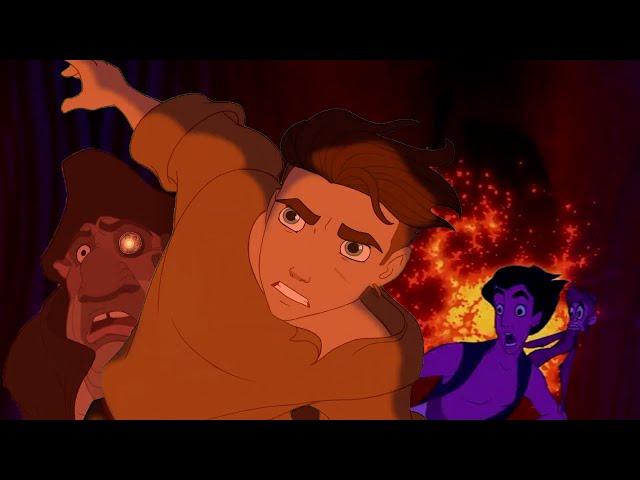 Aladdin & Jim Escaping the Cave of Wonder / Disney Crossover