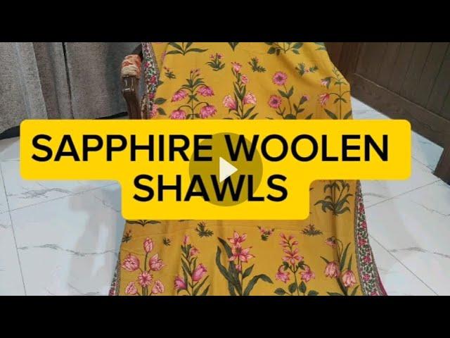  SAPPHIRE WOOLEN SHAWL | Sapphire Winter Collection | Sapphire #sapphire