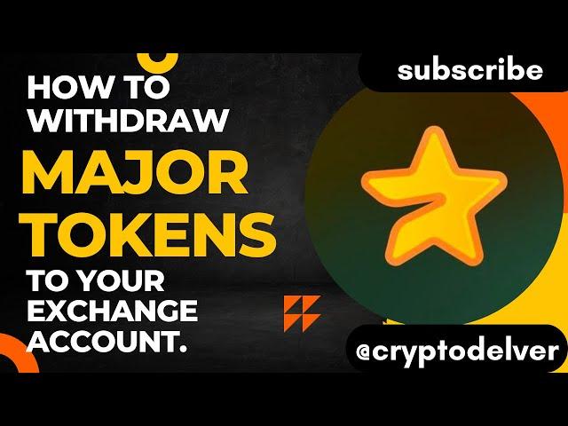 How to withdraw $MAJOR Airdrop to any Exchange of your choice - Pay zero gas