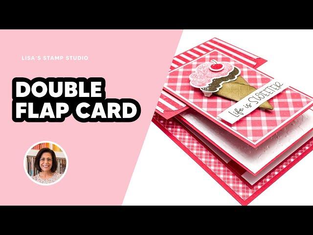  Double Flap Fun Fold Card for Anniversary or as a Thank You!