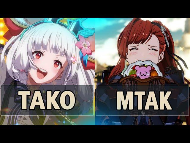 GBVSR:Tako (Vikala) Vs mtak (Beatrix)| High Level Gameplay.