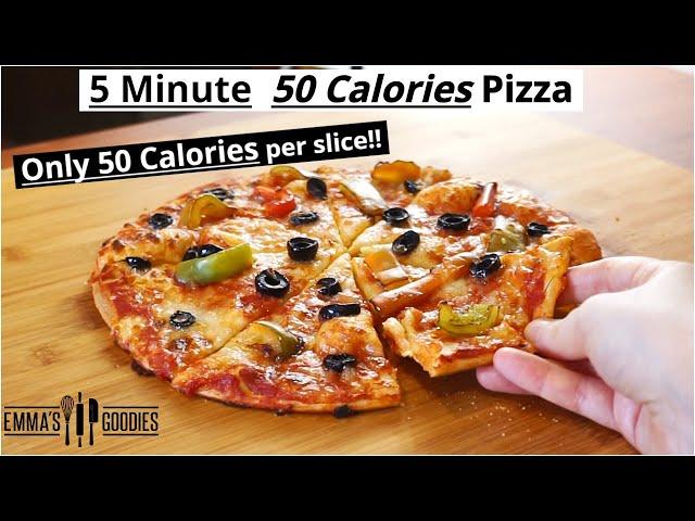 ONLY 50 Calories PIZZA ! LOW CALORIE PIZZA RECIPE / 50 cal per slice!