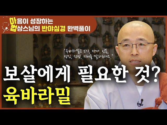 수행하는 보살에게 필요한 것은? 오직 육바라밀이다? [마음이 성장하는 법상스님의 반야심경 완벽풀이 8회]