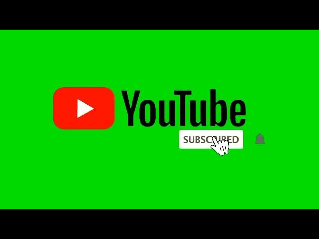 ` Green Screen Subscribe  Button free  No Copyright    By Anil Gite