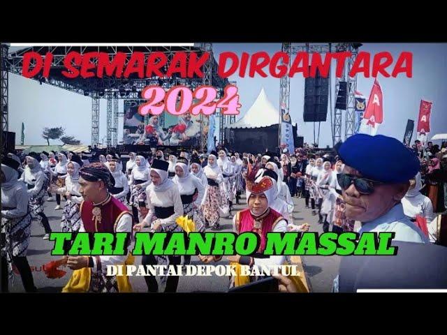 Tari Massal Sholawat Monro pelajar SLTA se kabupaten Bantul gabung dengan siswa AAU