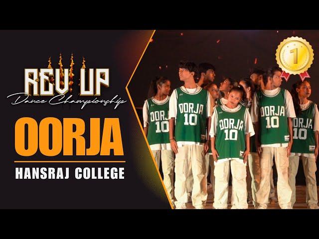 OORJA DANCE CREW | REV UP IV CHAMPIONS