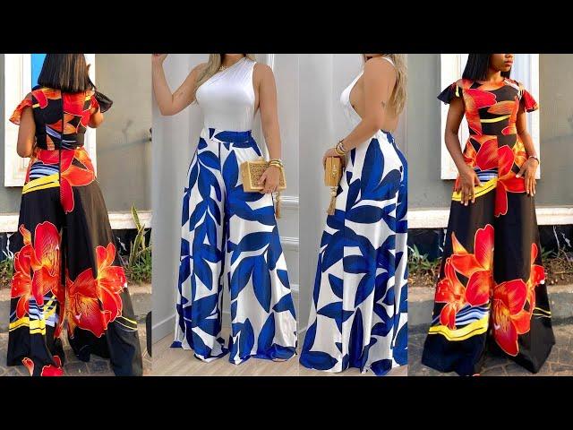 How To Cut and Sew Wide Leg Palazzo Pant/Jumpsuit