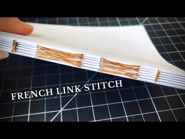 How I French Link Stitch | DIY Bookbinding Tutorial | Step by Step