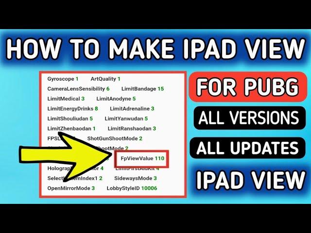 How to Unlock Ipad View in PUBG Without ConFig Any Phone || Ipad View 3.0 Get