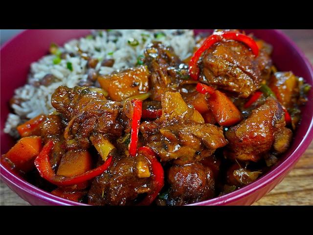 Traditional Jamaican Brown Stew Chicken Recipe | Homemade Browning