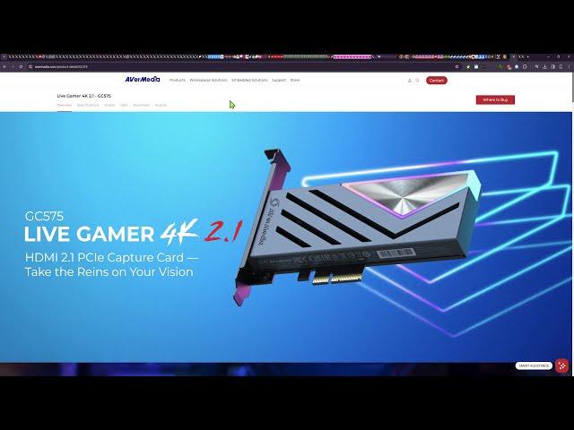 AverMedia GC575 PCIe HDMI 2.1 Capture Card's coming out worldwide on Jan. 16 2024 but not excited...