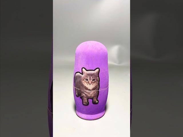 I made a blind box with funny nesting doll#nestingdolls #tungtungtungsahur #blindbox #diy#clay