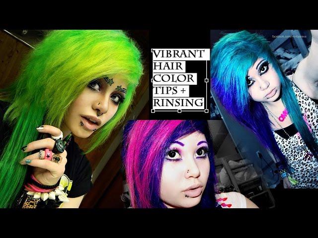 Long Lasting Electric/Vibrant Hair Color Tips + Rinsing techniques