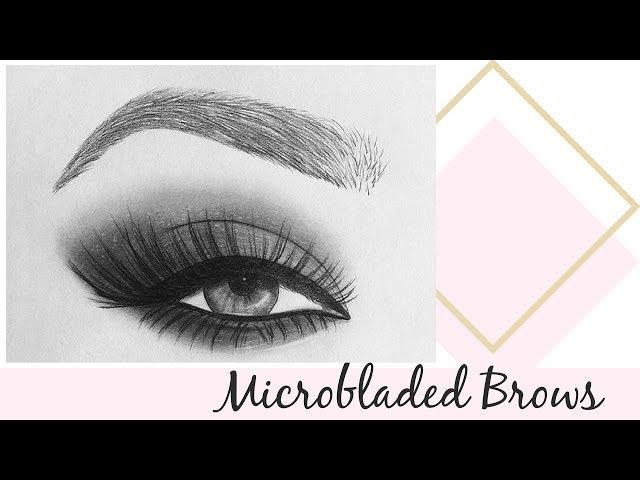 Microbladed Eyebrows update - before and after