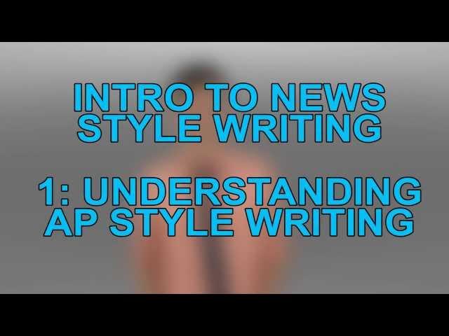 The Broadside Training Video Part 1: Writing in AP Style