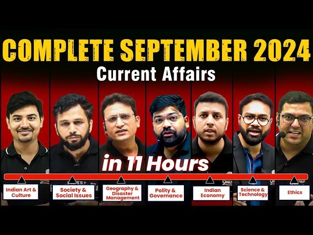 Complete SEPTEMBER 2024 Current Affairs | September Monthly Current Affairs Magazine | OnlyIAS