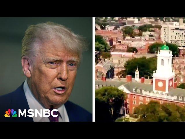 Trump administration seeks to end all federal contracts with Harvard