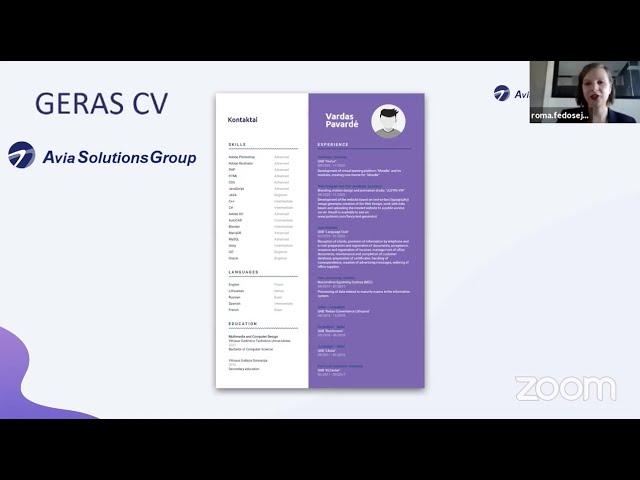 Kaip turi atrodyti GERAS CV ir DARBO POKALBIS su „Avia Solutions Group“