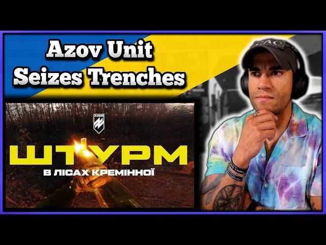 Azov Unit Seizes Enemy Trenches - Marine reacts