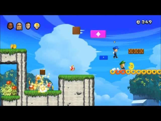 New Super Mario Bros. U Multiplayer: Vs Round 1