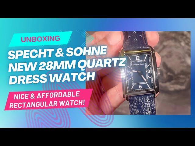 Unboxing Specht & Sohne Rectangular 28mm Quartz