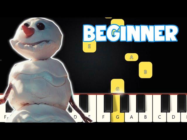 Snowman - Sia | Beginner Piano Tutorial | Easy Piano