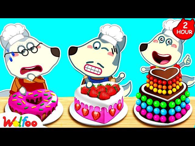 Me vs Grandma Cooking Challenge - Food Battle by Wolfoo | Kids Stories About Wolfoo Family