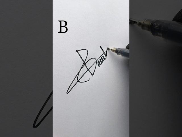 B letter signature style for beginner. #signaturestyle #stylishsignature #howtosign