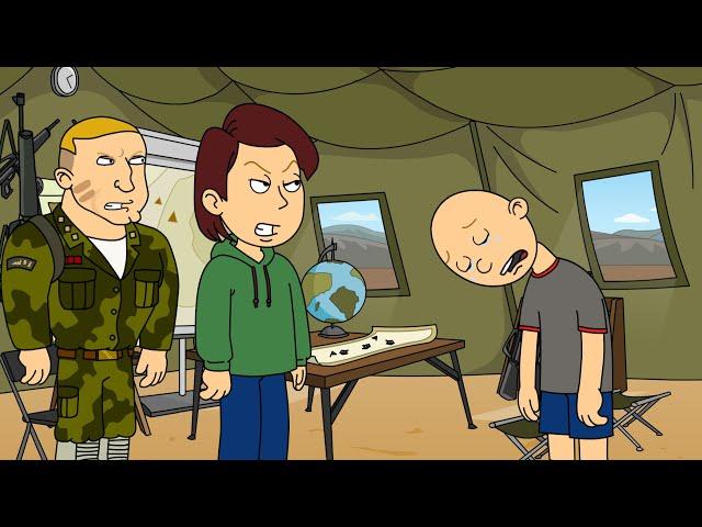 Classic Caillou Get Sent To Military School/Escapes/Grounded